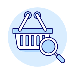 Shopping Basket View Illustration from UX Duotone Set