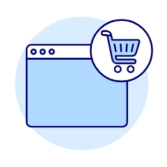 Shopping Cart Browser 1 Illustration from UX Duotone Set