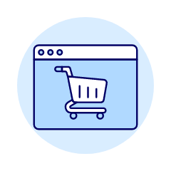 Shopping Cart Browser 2 Illustration from UX Duotone Set