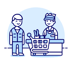Cashier Checkout 3 Illustration from UX Duotone Set