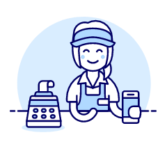 Cashier Clerk 2 2 Illustration from UX Duotone Set