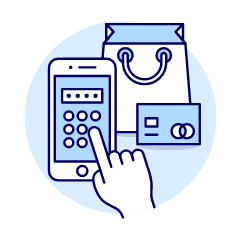 Phone Checkout Pin 1 Illustration from UX Duotone Set