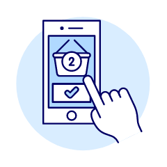 Shopping Phone App 1 Illustration from UX Duotone Set