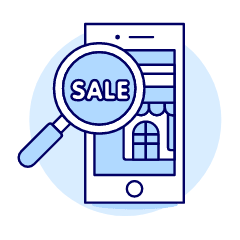 App Store Sale Illustration from UX Duotone Set