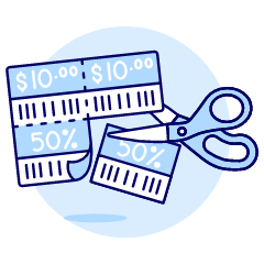 Discount Coupon Cut 1 Illustration from UX Duotone Set
