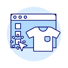 Customize Shirt Color Illustration from UX Duotone Set