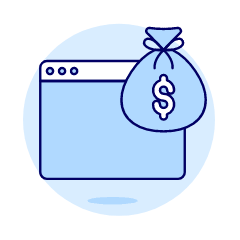 Online Income Browser Illustration from UX Duotone Set