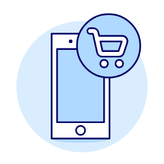 Phone App Shop 1 Illustration from UX Duotone Set