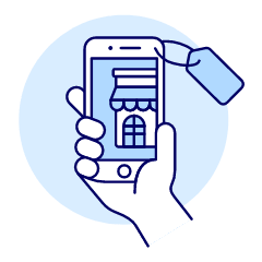 Phone App Shop 2 1 Illustration from UX Duotone Set