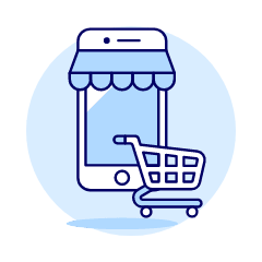 Phone App Shop 4 Illustration from UX Duotone Set