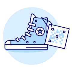 Qr Code Tag Illustration from UX Duotone Set