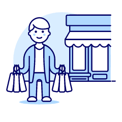 Grocery Shopping 1 4 Illustration from UX Duotone Set