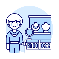 Jewelry Shopping 1 4 Illustration from UX Duotone Set