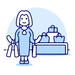 Purse Shopping 1 Illustration from UX Duotone Set