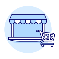 Online Store Laptop Illustration from UX Duotone Set