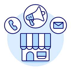 Store Advertisement Illustration from UX Duotone Set