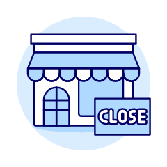 Store Close Illustration from UX Duotone Set