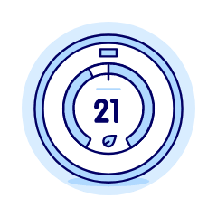 Smart Thermostat 1 Illustration from UX Duotone Set