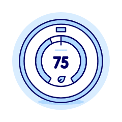 Smart Thermostat 2 Illustration from UX Duotone Set