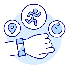 Fitness Tracker 1 Illustration from UX Duotone Set