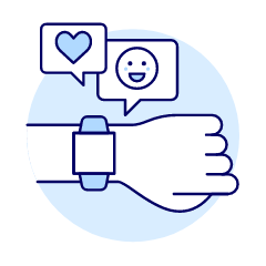 Smart Watch Message 1 Illustration from UX Duotone Set