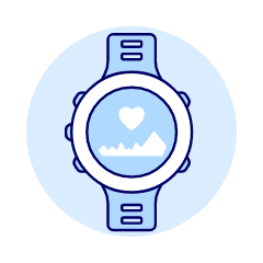 Sport Watch Illustration from UX Duotone Set