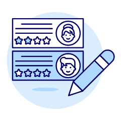 Comment Rating Illustration from UX Duotone Set