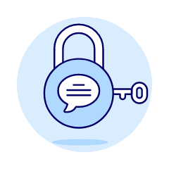 Padlock Bubble Illustration from UX Duotone Set