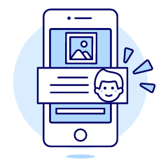 Phone Comment Image 2 1 Illustration from UX Duotone Set