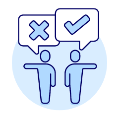 User Discuss 3 Illustration from UX Duotone Set