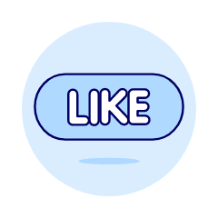 Like Button Illustration from UX Duotone Set