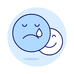 Emoji Happy Sad 3 Illustration from UX Duotone Set