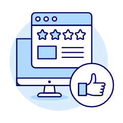 Browser Rating Illustration from UX Duotone Set