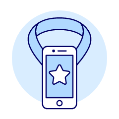 Phone Medal Illustration from UX Duotone Set