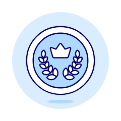 Gold Crown Coin Illustration from UX Duotone Set