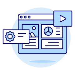 Media Setting Illustration from UX Duotone Set