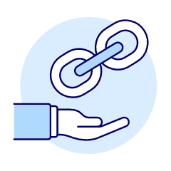 Link Hand 1 Illustration from UX Duotone Set