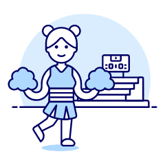 Cheerleader 5 Illustration from UX Duotone Set