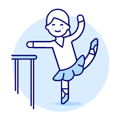 Sports Ballet 1 Illustration from UX Duotone Set