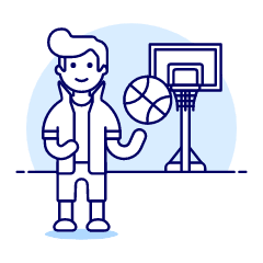 Sports Basketball 1 Illustration from UX Duotone Set