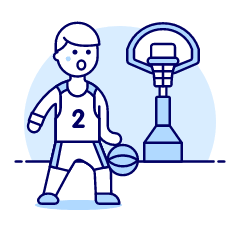 Sports Basketball 19 Illustration from UX Duotone Set