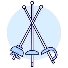 Sports Swordsmanship 1 Illustration from UX Duotone Set