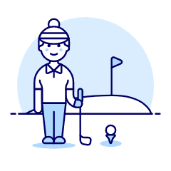 Sports Golf 10 Illustration from UX Duotone Set