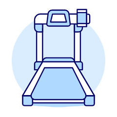 Fitness Treadmill 2 Illustration from UX Duotone Set
