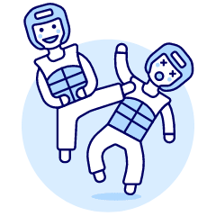 Sport Taekwondo 1 Illustration from UX Duotone Set