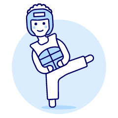 Sport Taekwondo 10 Illustration from UX Duotone Set