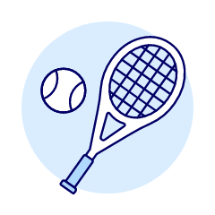 Tennis Illustration from UX Duotone Set