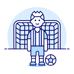 Sports Soccer Football 7 Illustration from UX Duotone Set