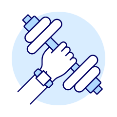 Drumbell Fitness 1 Illustration from UX Duotone Set