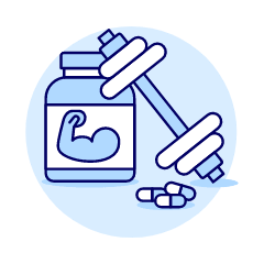 Muscles Protein Illustration from UX Duotone Set